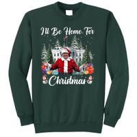 Donald Trump Ill Be Home For Christmas Santa White House Sweatshirt