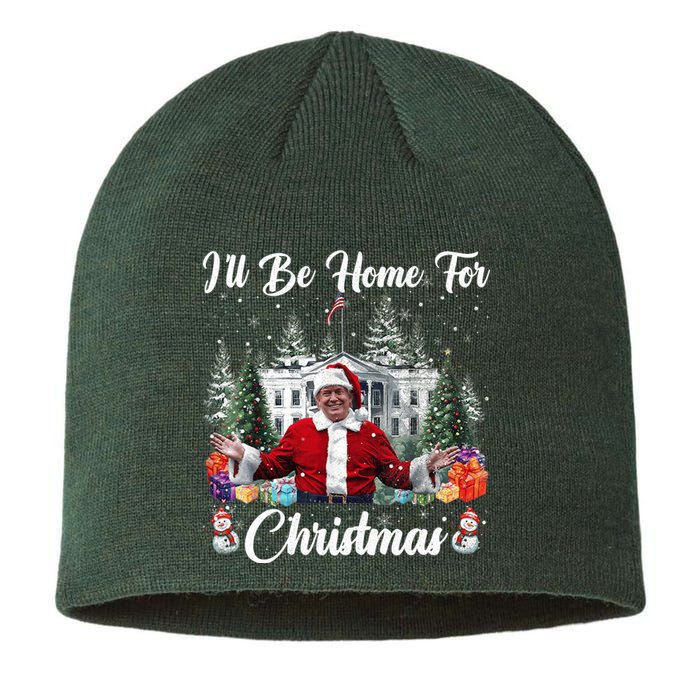 Donald Trump Ill Be Home For Christmas Santa White House Sustainable Beanie