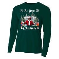 Donald Trump Ill Be Home For Christmas Santa White House Cooling Performance Long Sleeve Crew