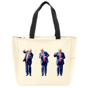 Donald Trump Is Your President Qr Trump Dance (2side) Zip Tote Bag