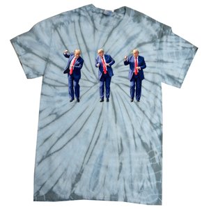 Donald Trump Is Your President Qr Trump Dance (2side) Tie-Dye T-Shirt