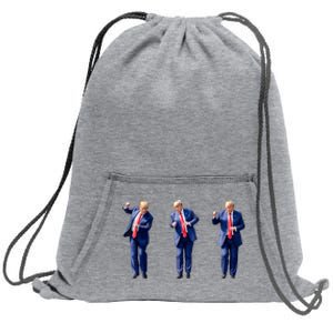 Donald Trump Is Your President Qr Trump Dance (2side) Sweatshirt Cinch Pack Bag