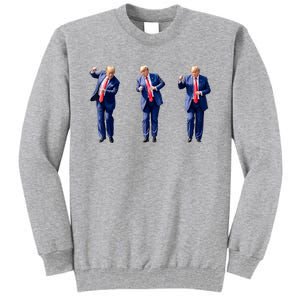 Donald Trump Is Your President Qr Trump Dance (2side) Tall Sweatshirt