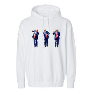 Donald Trump Is Your President Qr Trump Dance (2side) Garment-Dyed Fleece Hoodie