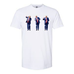 Donald Trump Is Your President Qr Trump Dance (2side) Softstyle CVC T-Shirt