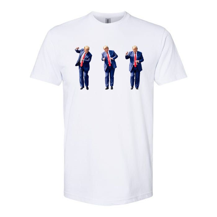 Donald Trump Is Your President Qr Trump Dance (2side) Softstyle CVC T-Shirt