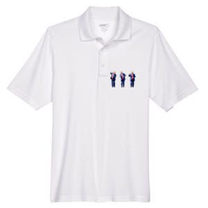 Donald Trump Is Your President Qr Trump Dance (2side) Men's Origin Performance Pique Polo