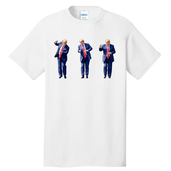 Donald Trump Is Your President Qr Trump Dance (2side) Tall T-Shirt