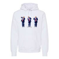 Donald Trump Is Your President Qr Trump Dance (2side) Premium Hoodie