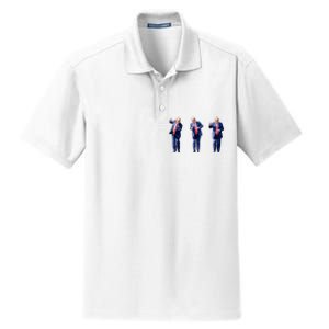 Donald Trump Is Your President Qr Trump Dance (2side) Dry Zone Grid Polo