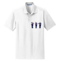 Donald Trump Is Your President Qr Trump Dance (2side) Dry Zone Grid Polo