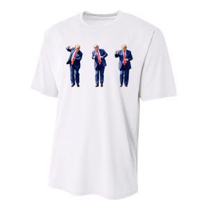 Donald Trump Is Your President Qr Trump Dance (2side) Performance Sprint T-Shirt