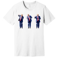 Donald Trump Is Your President Qr Trump Dance (2side) Premium T-Shirt