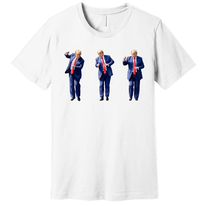 Donald Trump Is Your President Qr Trump Dance (2side) Premium T-Shirt