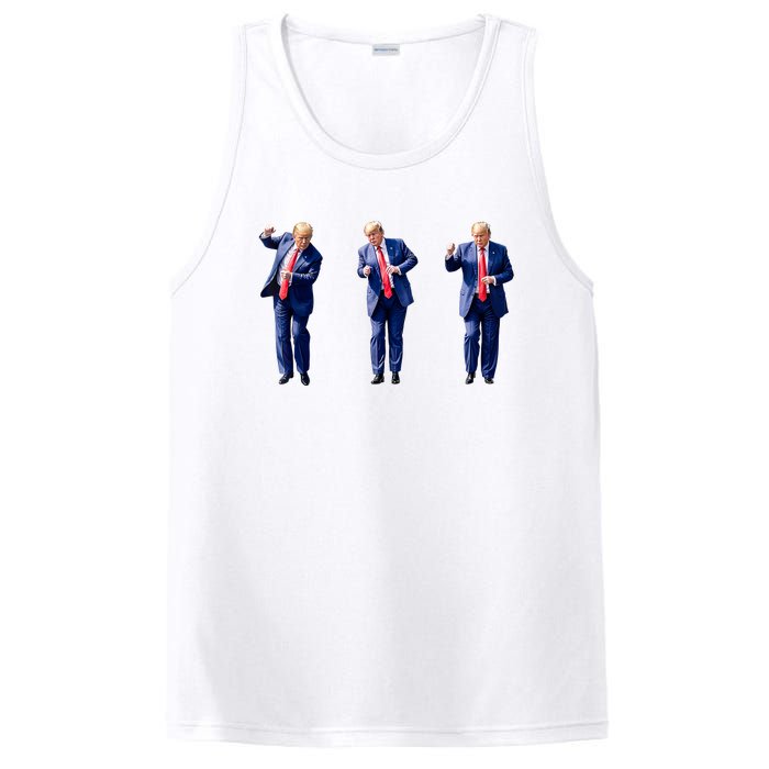 Donald Trump Is Your President Qr Trump Dance (2side) PosiCharge Competitor Tank