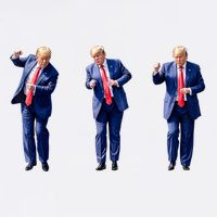 Donald Trump Is Your President Qr Trump Dance (2side) Womens T-Shirt