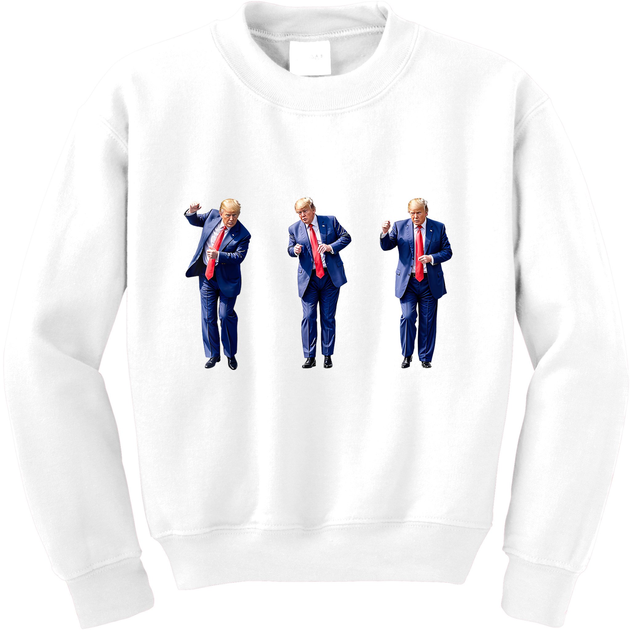 Donald Trump Is Your President Qr Trump Dance (2side) Kids Sweatshirt