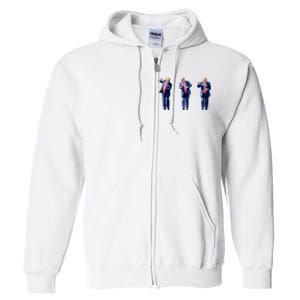 Donald Trump Is Your President Qr Trump Dance (2side) Full Zip Hoodie