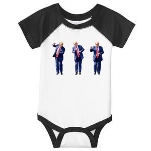 Donald Trump Is Your President Qr Trump Dance (2side) Infant Baby Jersey Bodysuit