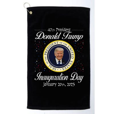 Donald Trump Inauguration Day 2025 47th Usa President Platinum Collection Golf Towel