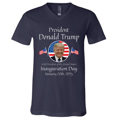 Donald Trump Inauguration Day 2025 47th Usa President V-Neck T-Shirt