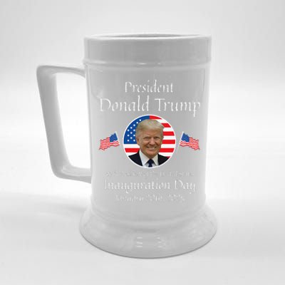 Donald Trump Inauguration Day 2025 47th Usa President Beer Stein