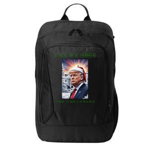 Donald Trump Ill Be Home For Christmas Inauguration City Backpack