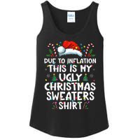 Due To Inflation Funny Christmas Sweater Xmas  Ladies Essential Tank