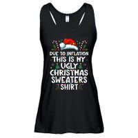 Due To Inflation Funny Christmas Sweater Xmas  Ladies Essential Flowy Tank