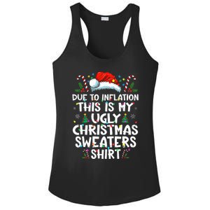 Due To Inflation Funny Christmas Sweater Xmas  Ladies PosiCharge Competitor Racerback Tank