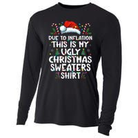 Due To Inflation Funny Christmas Sweater Xmas  Cooling Performance Long Sleeve Crew