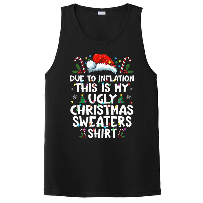 Due To Inflation Funny Christmas Sweater Xmas  PosiCharge Competitor Tank