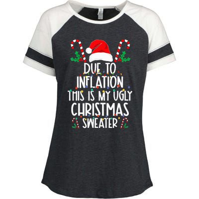 due to inflation this is my ugly christmas sweaters Enza Ladies Jersey Colorblock Tee