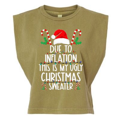 due to inflation this is my ugly christmas sweaters Garment-Dyed Women's Muscle Tee