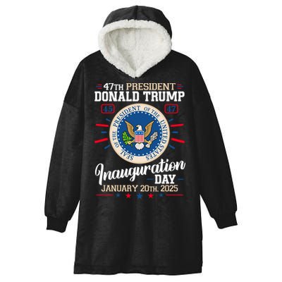 Donald Trump Inauguration Day 2025 Hooded Wearable Blanket