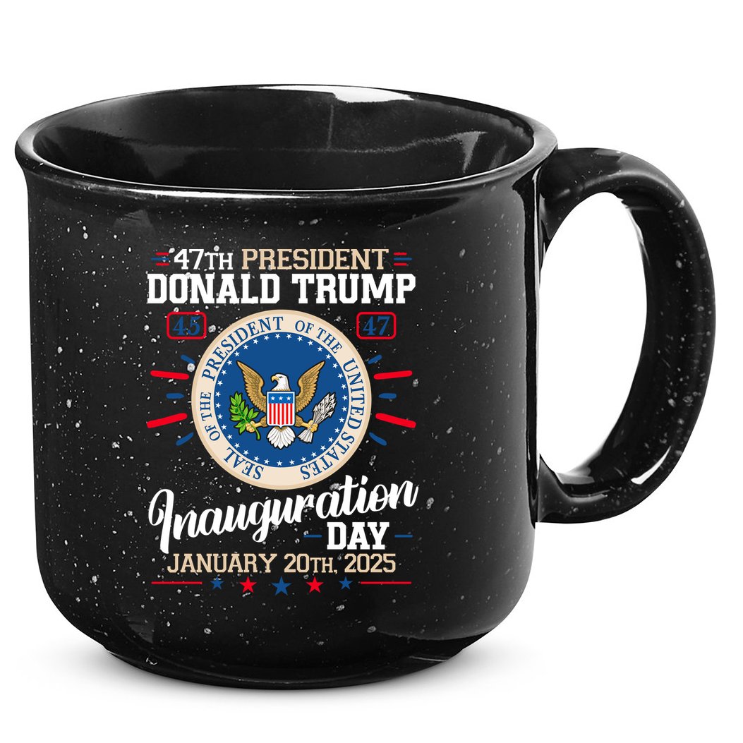 Donald Trump Inauguration Day 2025 15oz Campfire Ceramic Mug