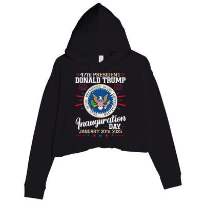 Donald Trump Inauguration Day 2025 Crop Fleece Hoodie