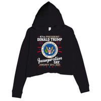 Donald Trump Inauguration Day 2025 Crop Fleece Hoodie