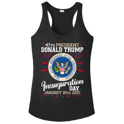 Donald Trump Inauguration Day 2025 Ladies PosiCharge Competitor Racerback Tank