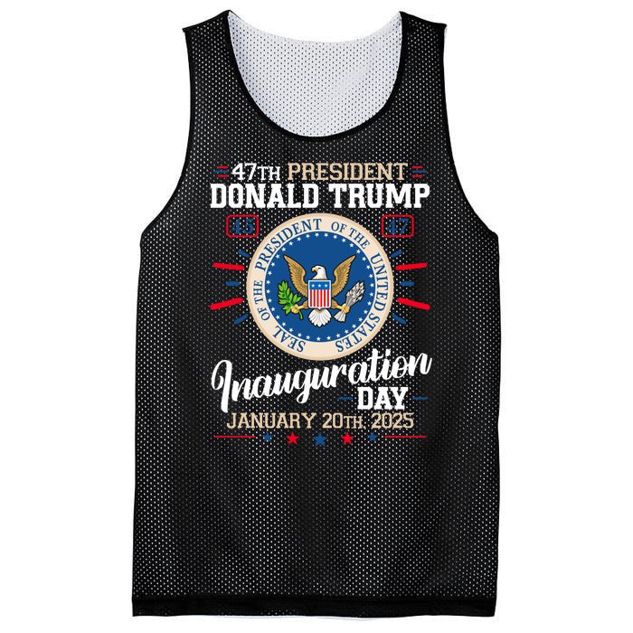 Donald Trump Inauguration Day 2025 Mesh Reversible Basketball Jersey Tank