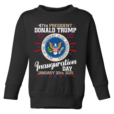Donald Trump Inauguration Day 2025 Toddler Sweatshirt