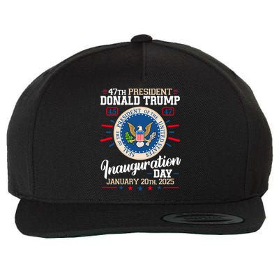 Donald Trump Inauguration Day 2025 Wool Snapback Cap