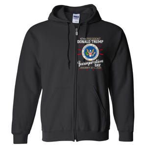 Donald Trump Inauguration Day 2025 Full Zip Hoodie