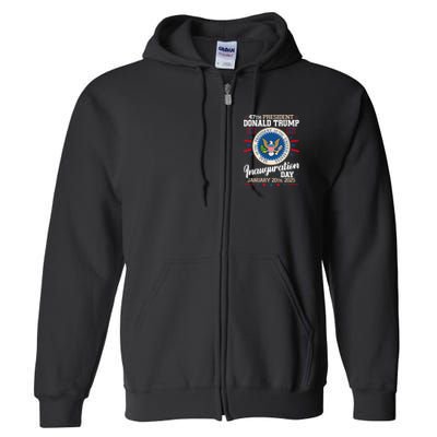 Donald Trump Inauguration Day 2025 Full Zip Hoodie