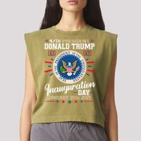Donald Trump Inauguration Day 2025 Garment-Dyed Women's Muscle Tee