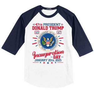 Donald Trump Inauguration Day 2025 Baseball Sleeve Shirt