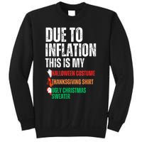 Due To Inflation This Is My Halloween Thanksgiving Christmas Sweatshirt