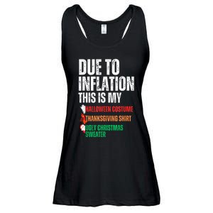 Due To Inflation This Is My Halloween Thanksgiving Christmas Ladies Essential Flowy Tank