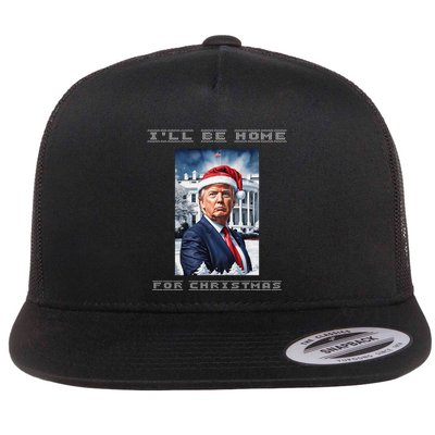 Donald Trump Ill Be Home For Christmas Inauguration Flatbill Hat