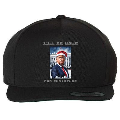 Donald Trump Ill Be Home For Christmas Inauguration Wool Snapback Cap